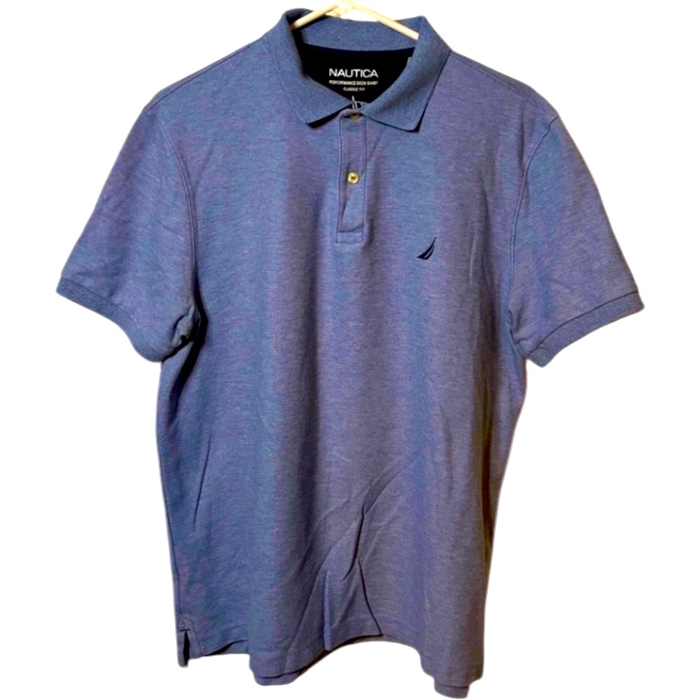 Blue Nautica polo shirt size large